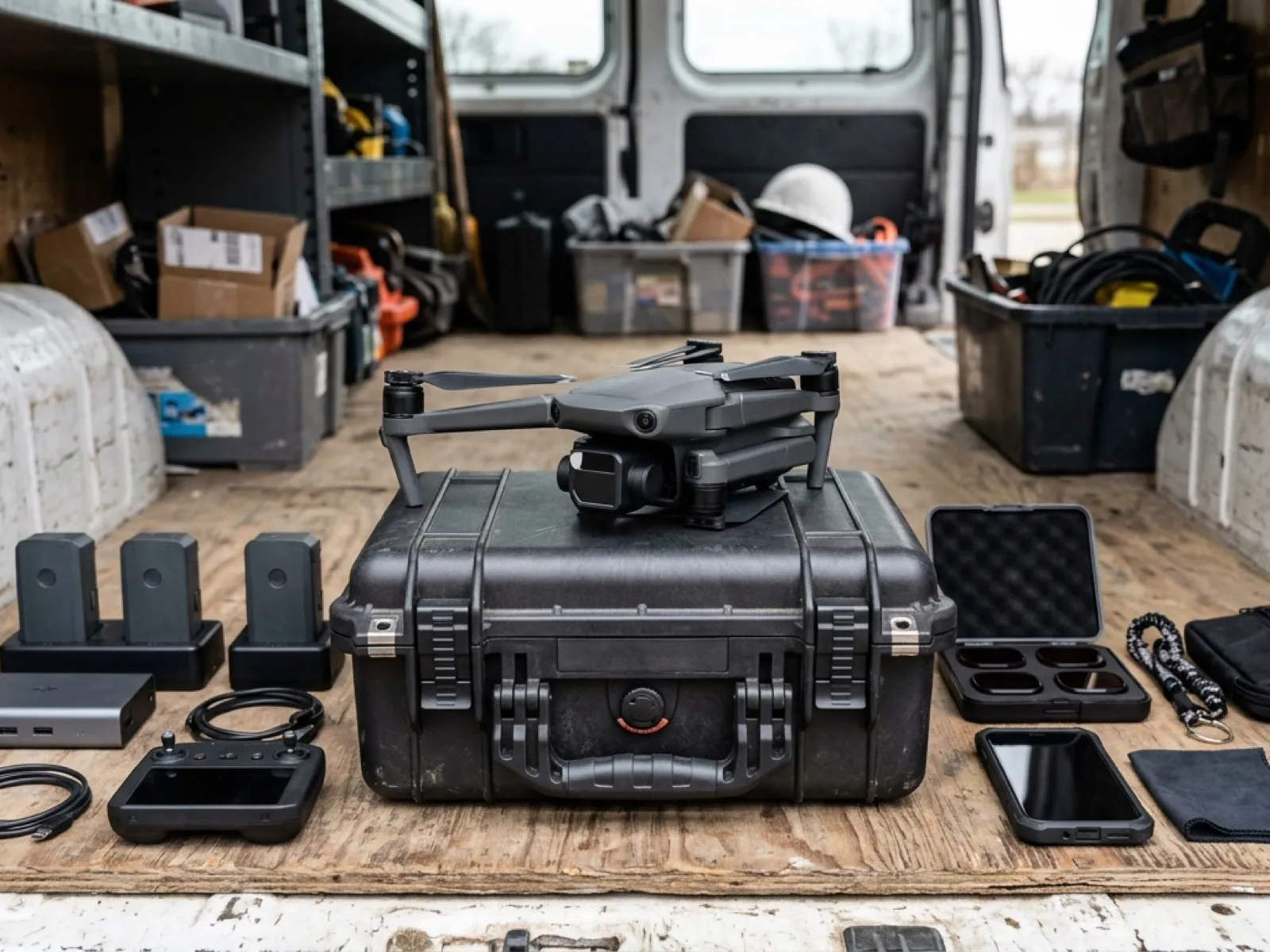 The DJI Mavic 4 Pro drone used for visual surveys